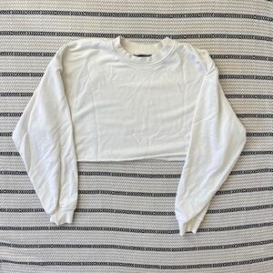 Bershka cropped jersey crew neck